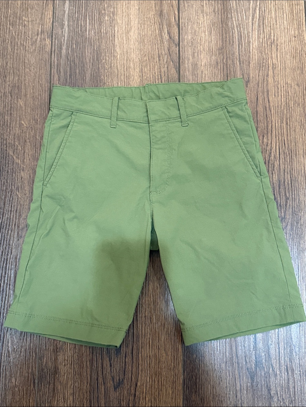 Crewcuts Olive Green  Flat-Front Tech Shorts, size 10